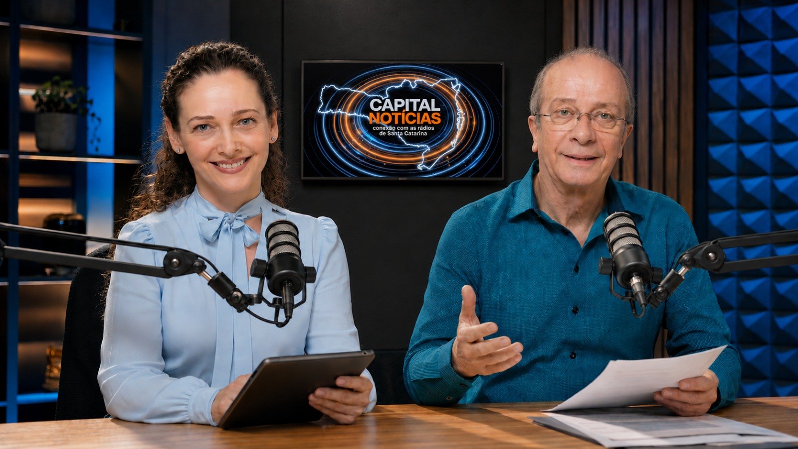 Patrícia Gomes e Silvio, fundadores do Capital Notícias